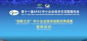 “舉升搶險主戰消防車”榮獲第十一屆APEC中小企業“創新之光”技術創新優秀成果獎”